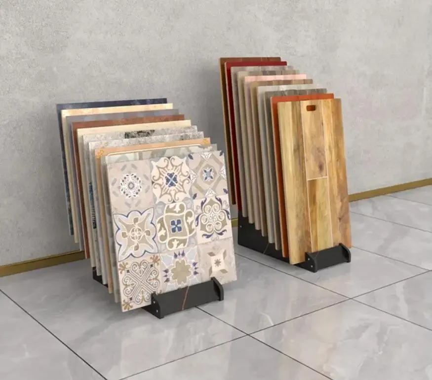 Ceramic tile sample display rack, wooden floor display rack, floor standing plug-in rack, multifunctional tile rack