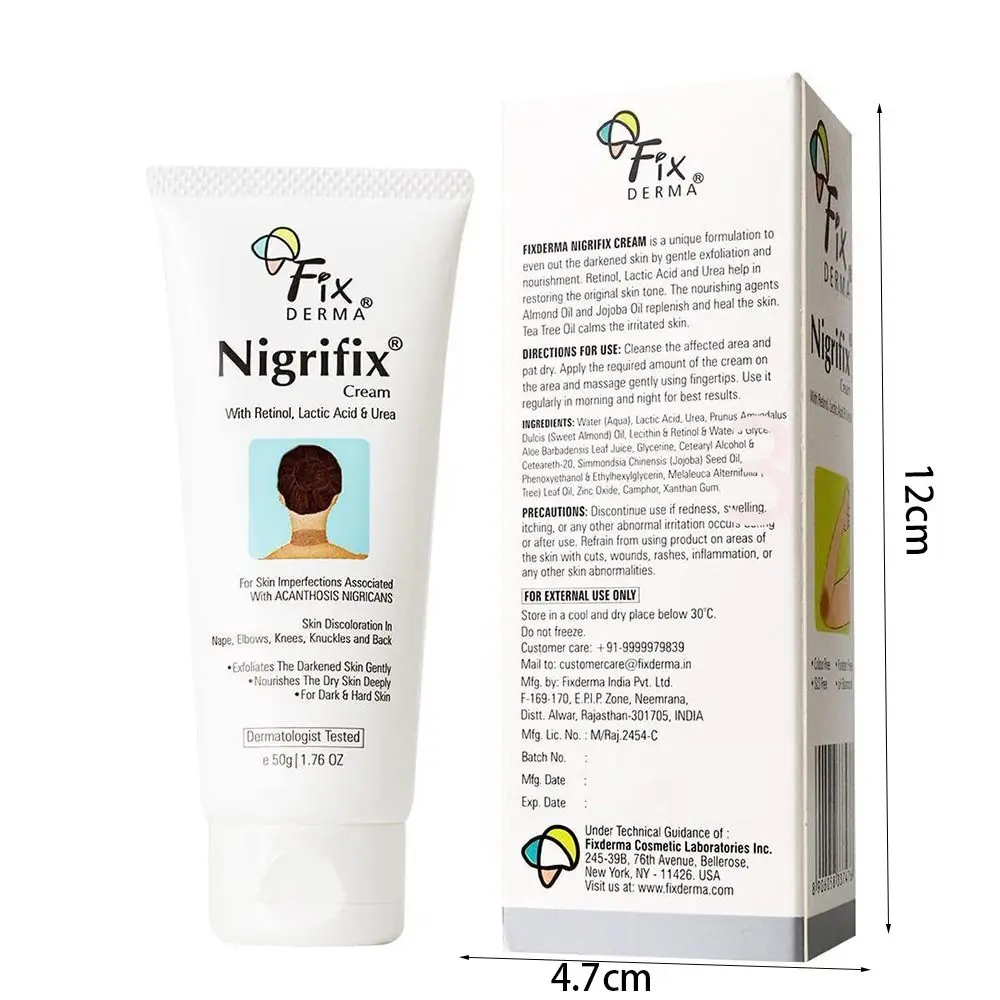 Tratamiento Nigricans crema de terapia Fixderma Nigrifix, Corrector de manchas oscuras, Acanthosis, crema de terapia Nigricans