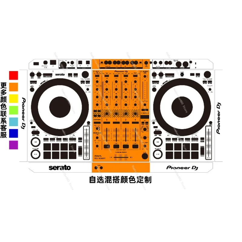 

Pioneer DDJ-1000 SRT Controller Skin – Customizable Colorful Protective Panel Sticker for DJ Gear