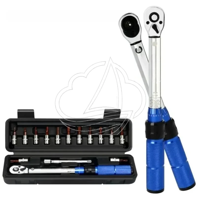 15Pcs Bicycle Torque Wrench Set, 1/4
