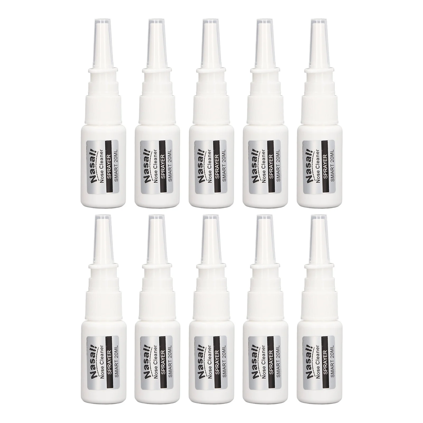 10Pcs Nasal Spray Bottle 20ml Plastic Pump Spray Odorless Portable Durable Pump Spray Bottle For Nasal Saline Spray - view 2