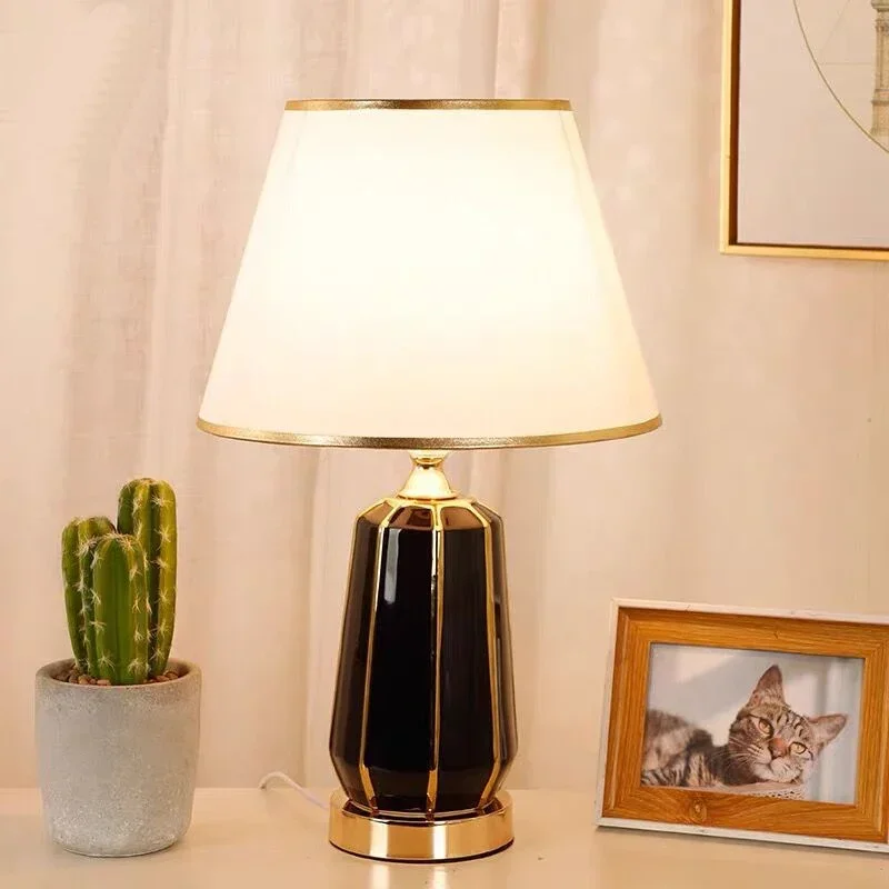 DORIAN Contemporary ceramics Table Lamp luxurious Living Room Bedroom  Bedside Desk Light  Hotel engineering Decorative lights