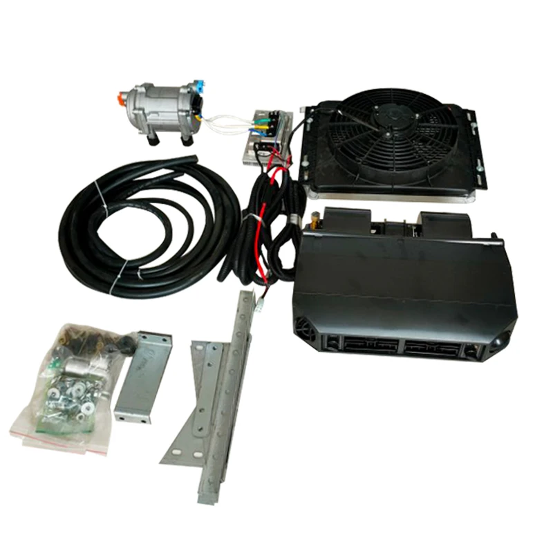 

Parking air cooler 24v electric mini split truck sleeper 12 volt ac kit car air conditioner