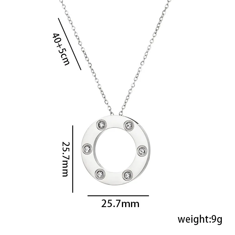 Niche does not fade atmospheric sweater chain temperament collarbone chain high version light luxury titanium steel