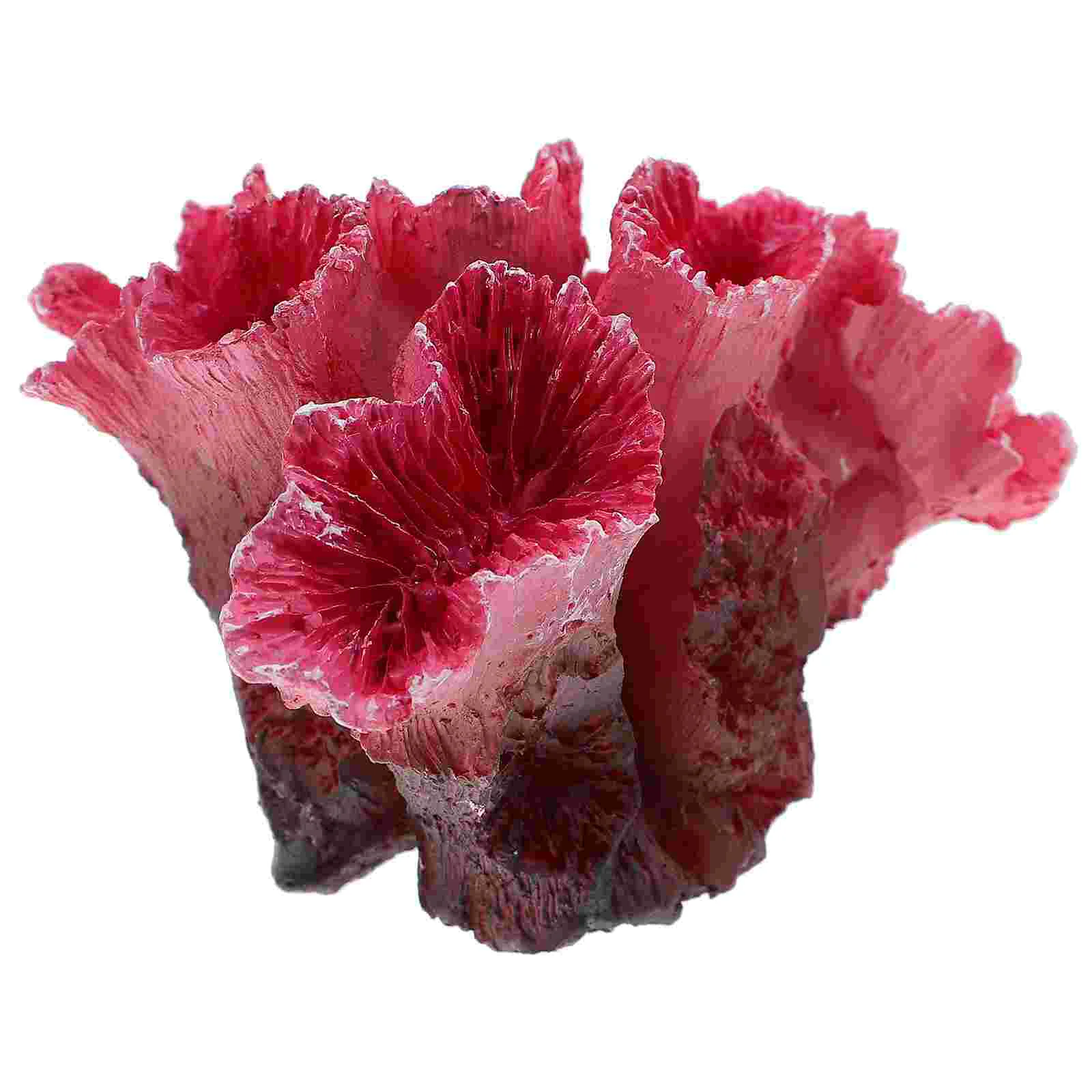 

Aquarium Reef Ornament Large Red Ornaments Decorations Shine Artificial Coral Reefs