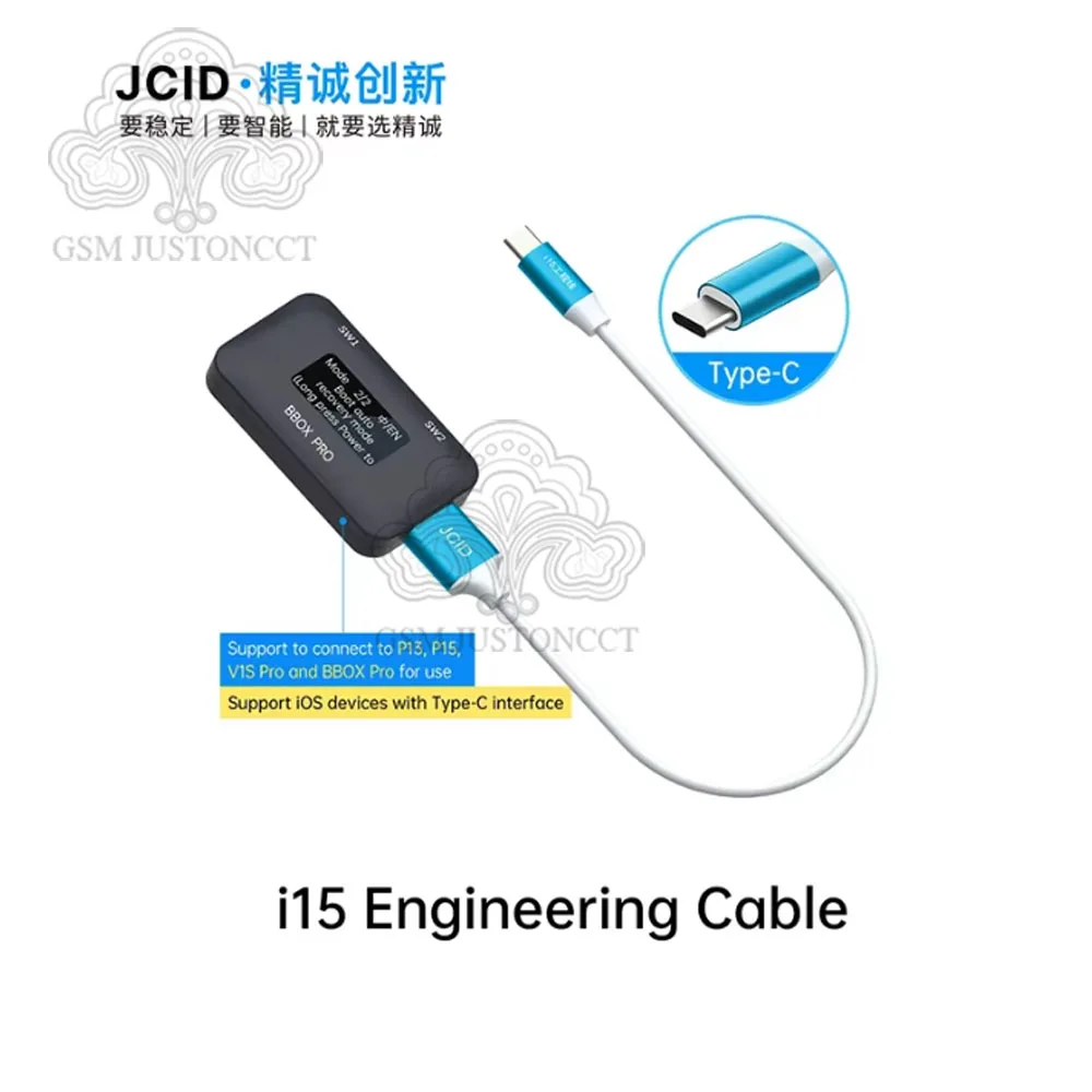 JCID JC I15 Restore Engineering Line for iPhone Type-C Interface Swiping Data Transfer Cable Tool, 15 Plus 15 Pro Max iPad iPad