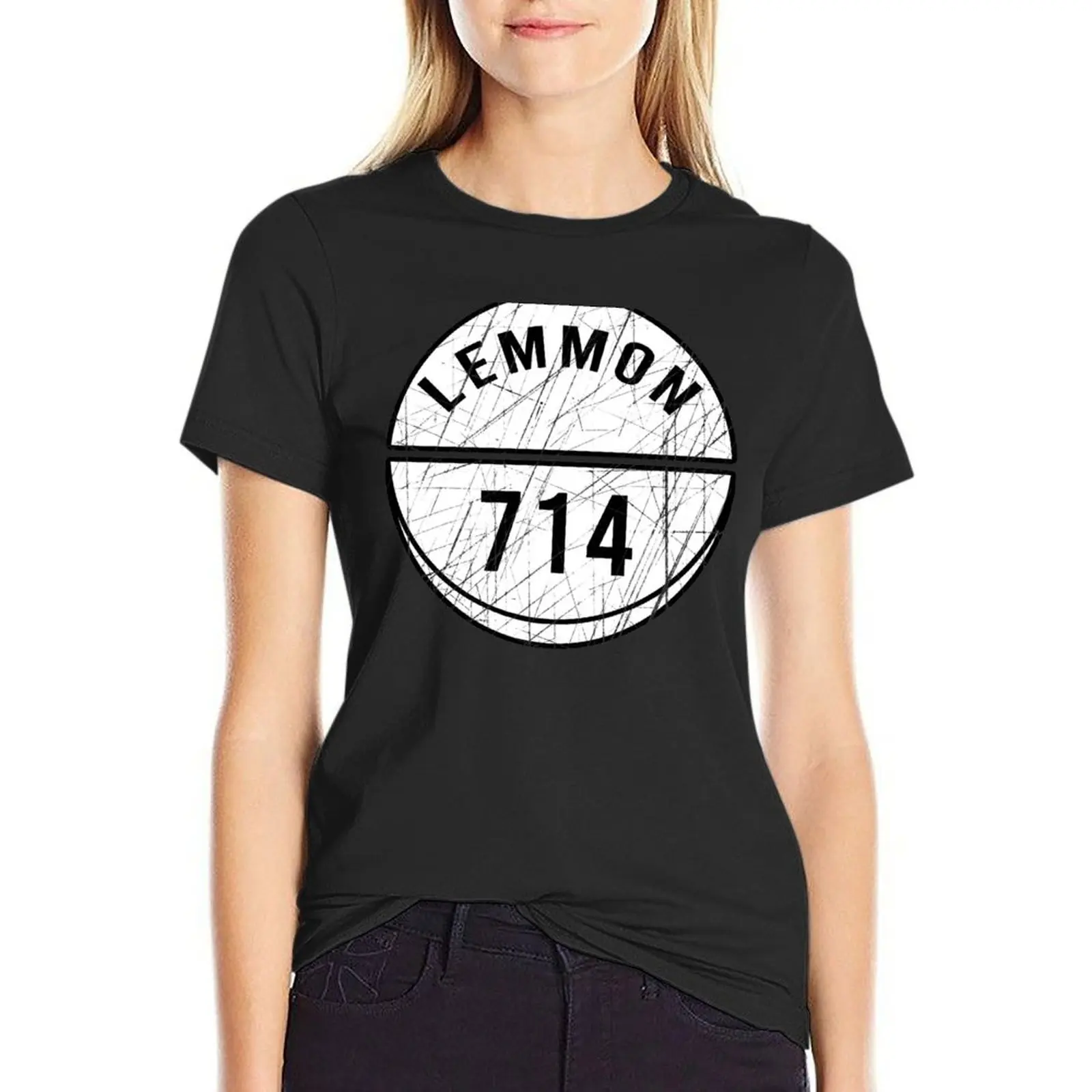 

Lemmon 714 T-Shirt tees Short sleeve tee summer tops T-shirt Women