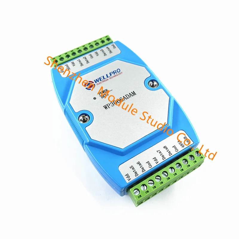 

8 channel input Temperature acquisition module DS18B20 module RS485 RTU MODBUS WP3066ADAM