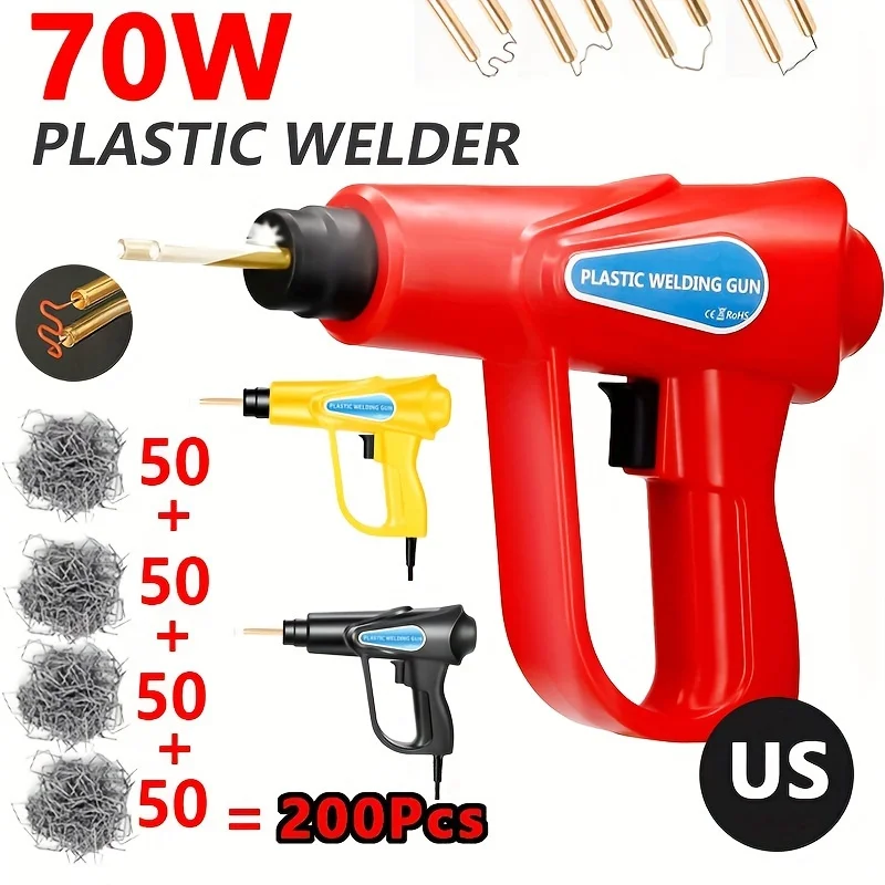 

70W Hot Plastic Welding Gun Portable Auto Bumper Repair Tool Kit with Anti-scalding Hand Guard / Fast Heating Plastic Welder