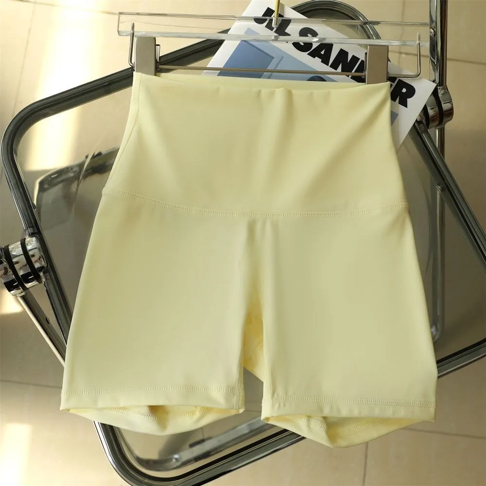 High Elastic Nylon Sports Shorts Quick-Dry Stretch Compression Fit Running Shorts 3-Inch Length Butt-Lifting Design