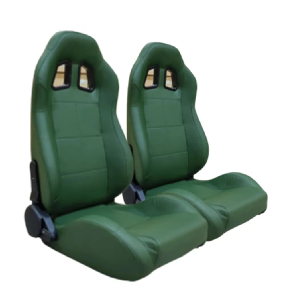 

JIABEIR 1001 Adjustable Green Leather Coach Sport Racing Seats