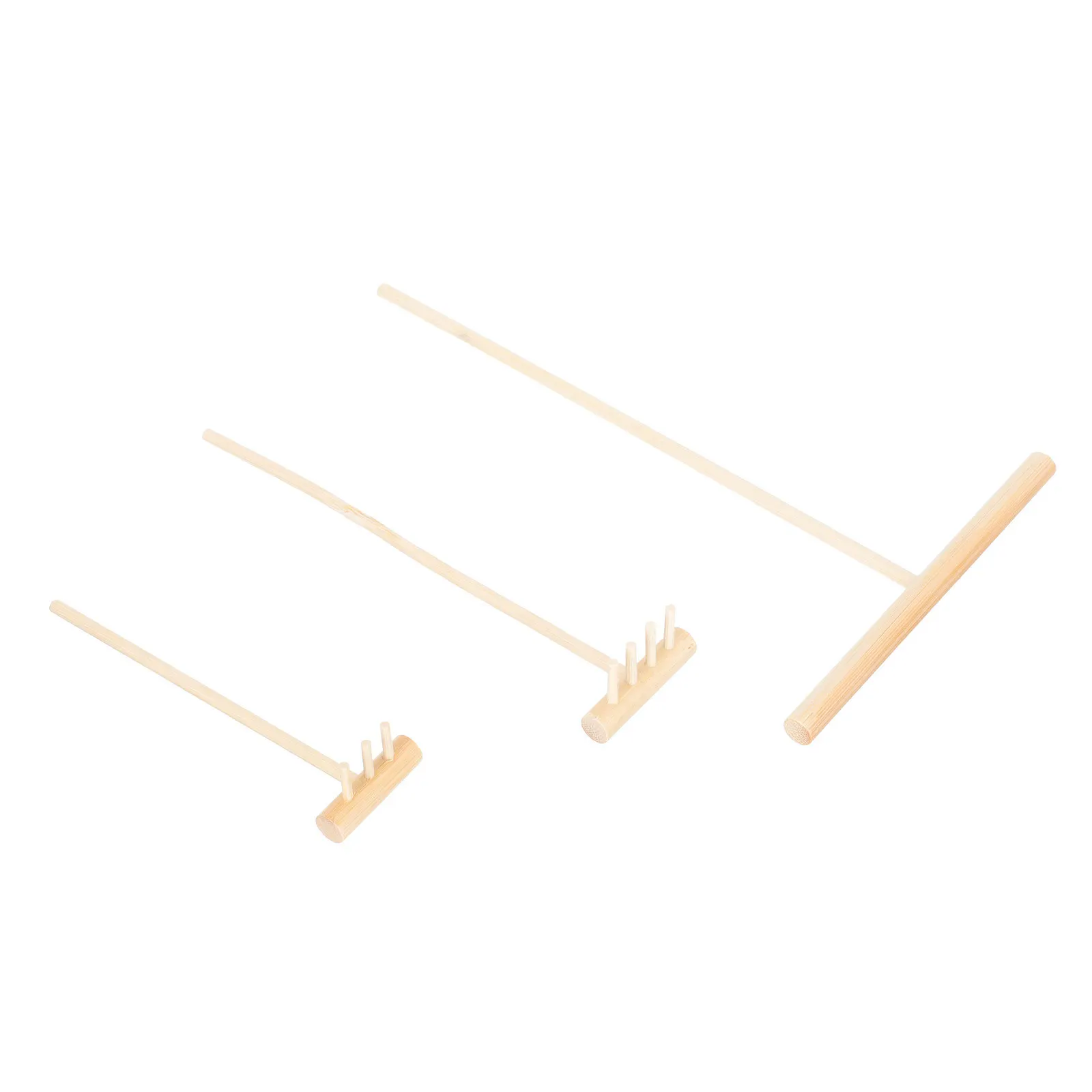 Mini rastrillos creativos para manualidades, diseño ligero y portátil, herramientas de rastrillo de arena, Micro decoración, herramientas de alisado, 3 uds.