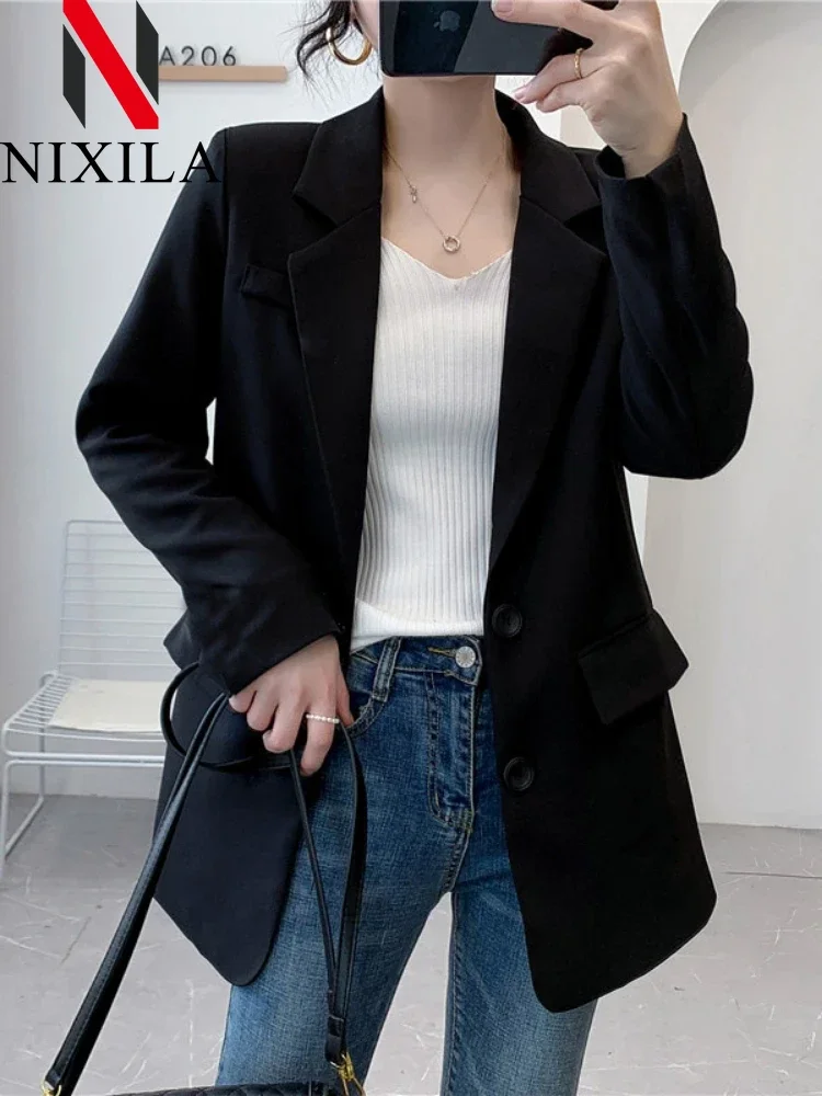 New in Spring Autumn Blazer Women Korean Casual Women\'s Jacket Fashion Luxury Female Coats Splice Elegant Office Lady Clothes