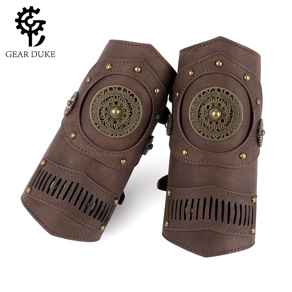 retro-aged-metal-steam-punk-wristband-arm-protector-film-tv-shoot-cosplay-festival-party-props-unisex-fingerless-gloves