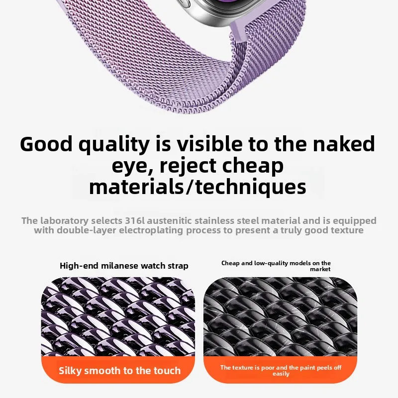 Applicable to Huawei Fit5 strap new gradual change color Huawei fit4pro Milanese wristband metal woven breathable wristband