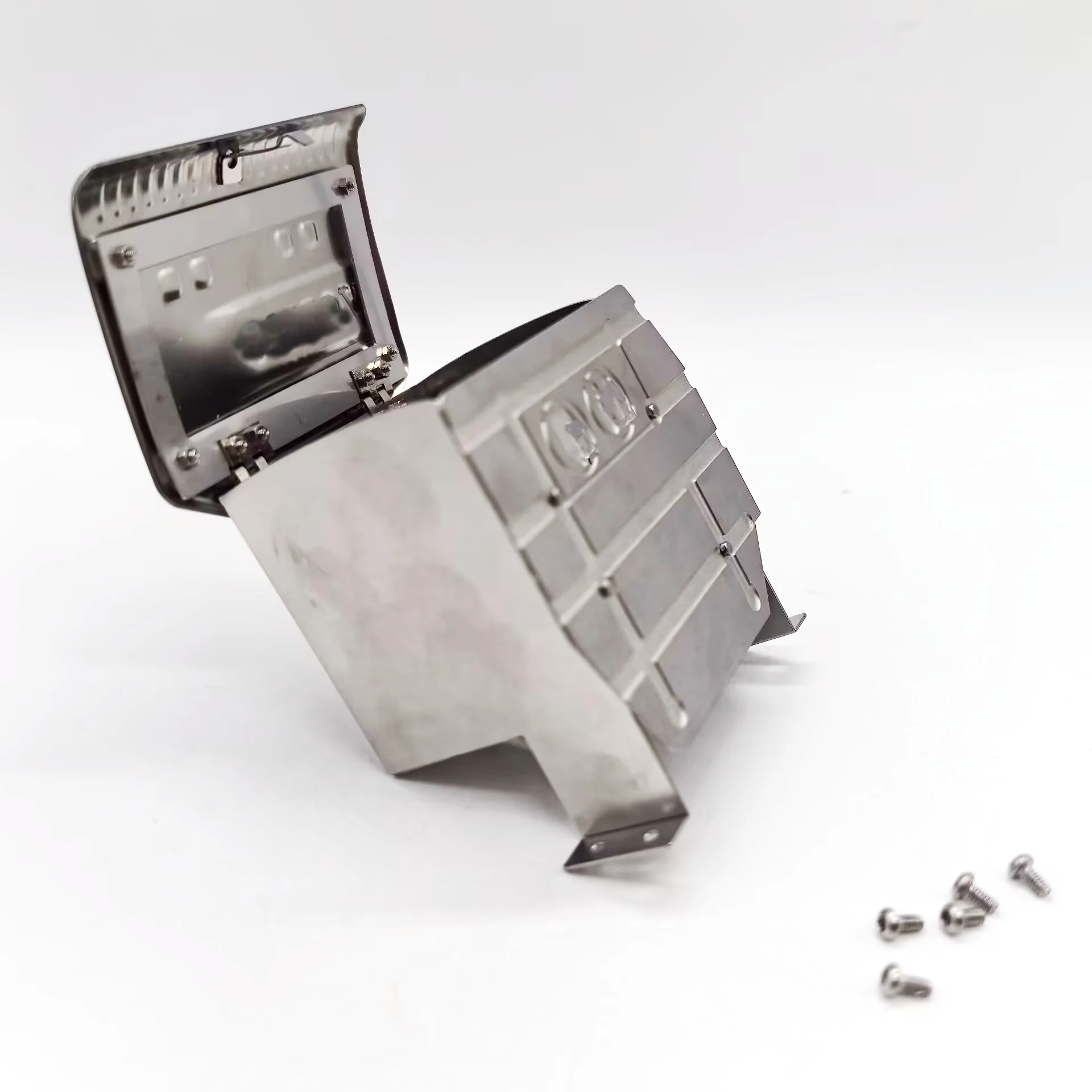 RC 1/14 Simulation Metal Stainless Steel Exhaust Box for Tamiya Regal Truck Toy Model  DIY Parts