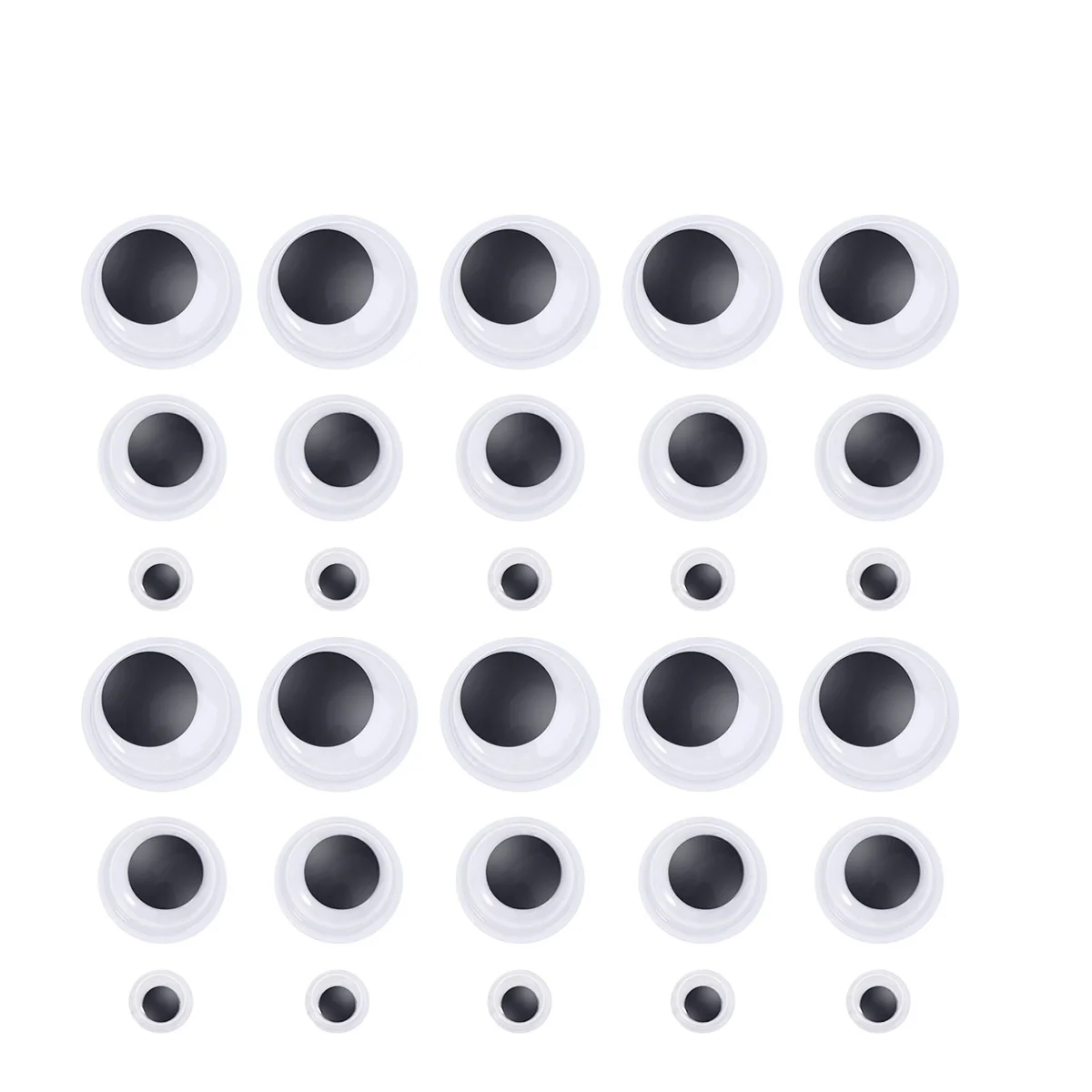 250 Uds. Ojos saltones autoadhesivos de plástico DIY conjuntos de animales de dibujos animados para decoración artesanal proyectos de aula escolar