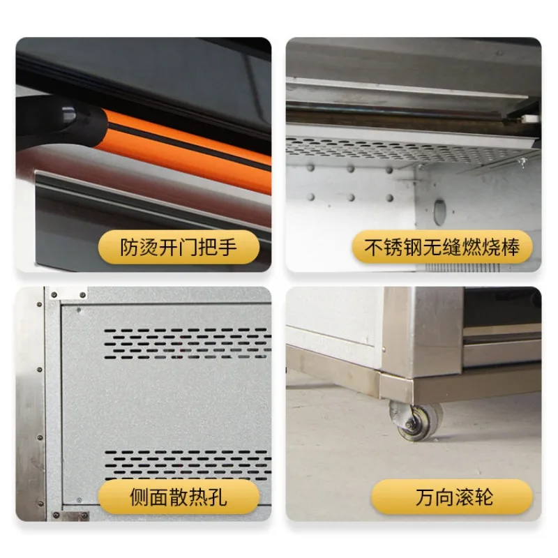 Three-layer gas oven Commercial gas oven three-layer nine-plate