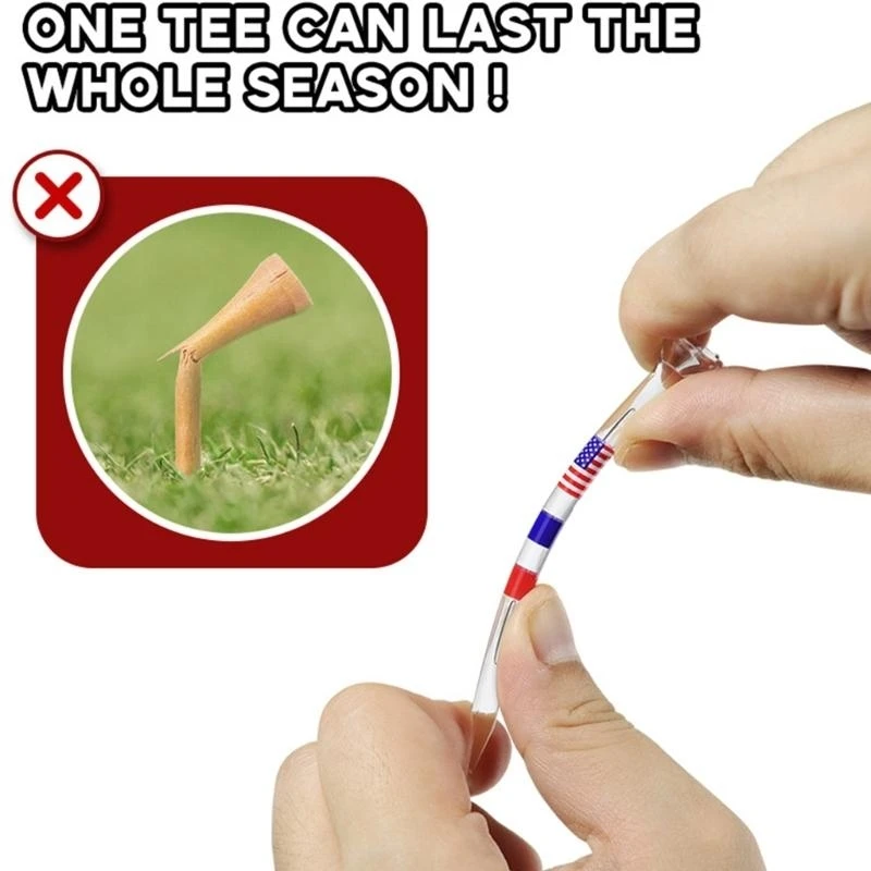 

10/50 шт. Универсальные футболки для гольфа красочные пластиковые футболки для гольф