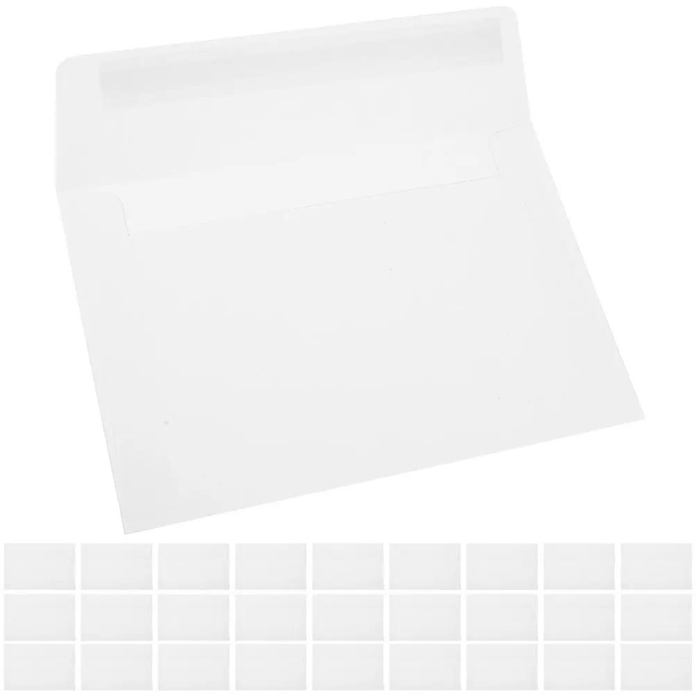 

60pcs Kraft Wedding Invitation Self Adhesive Printable For Greeting Cards Bulk Mailing Plain Paper Envelopes Announcement Card