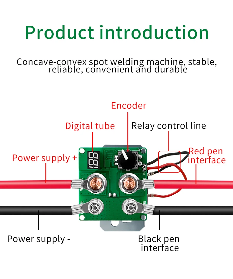 DCNB-soldador por puntos de relé 199 Gear 12V, bricolaje, batería de iones de litio 18650 para herramientas de equipo de soldadura, Mini soldador de mano ajustable de 0,15mm