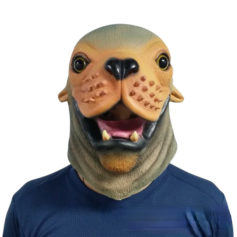 

Cute Animal Sea Lion Sea Dog Latex Mask Headgear New Market Hot Selling Halloween Wholesale Animal Mask