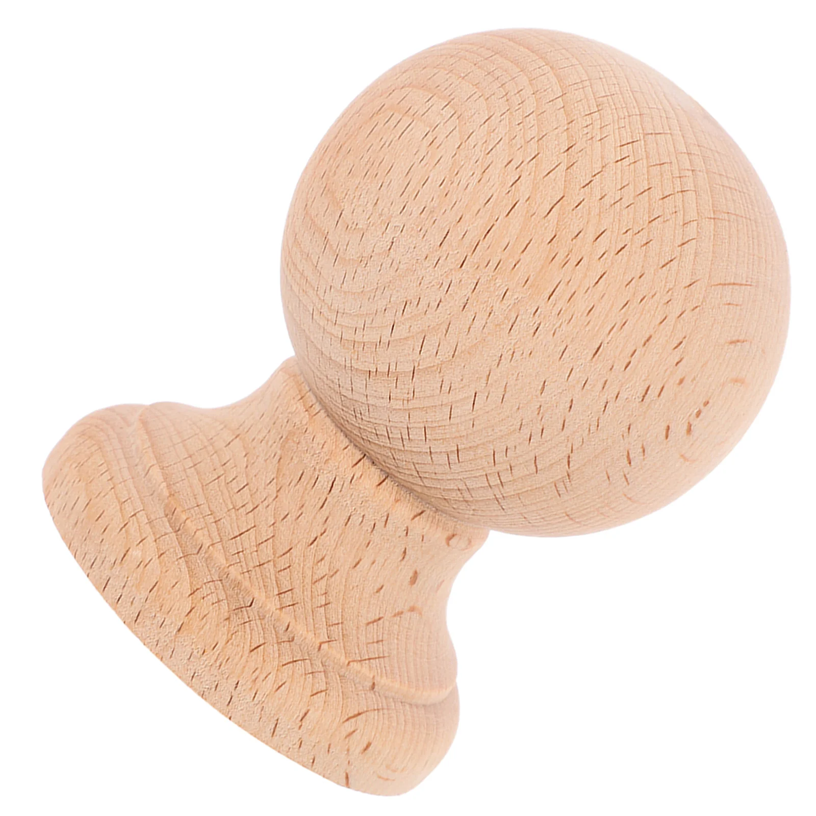 

Solid Hardwood Finial 14x12cm Round Wood Ball Ornament for Bed Posts Stair Baluster Decorative Indoor Staircase Upgrade DIY Use