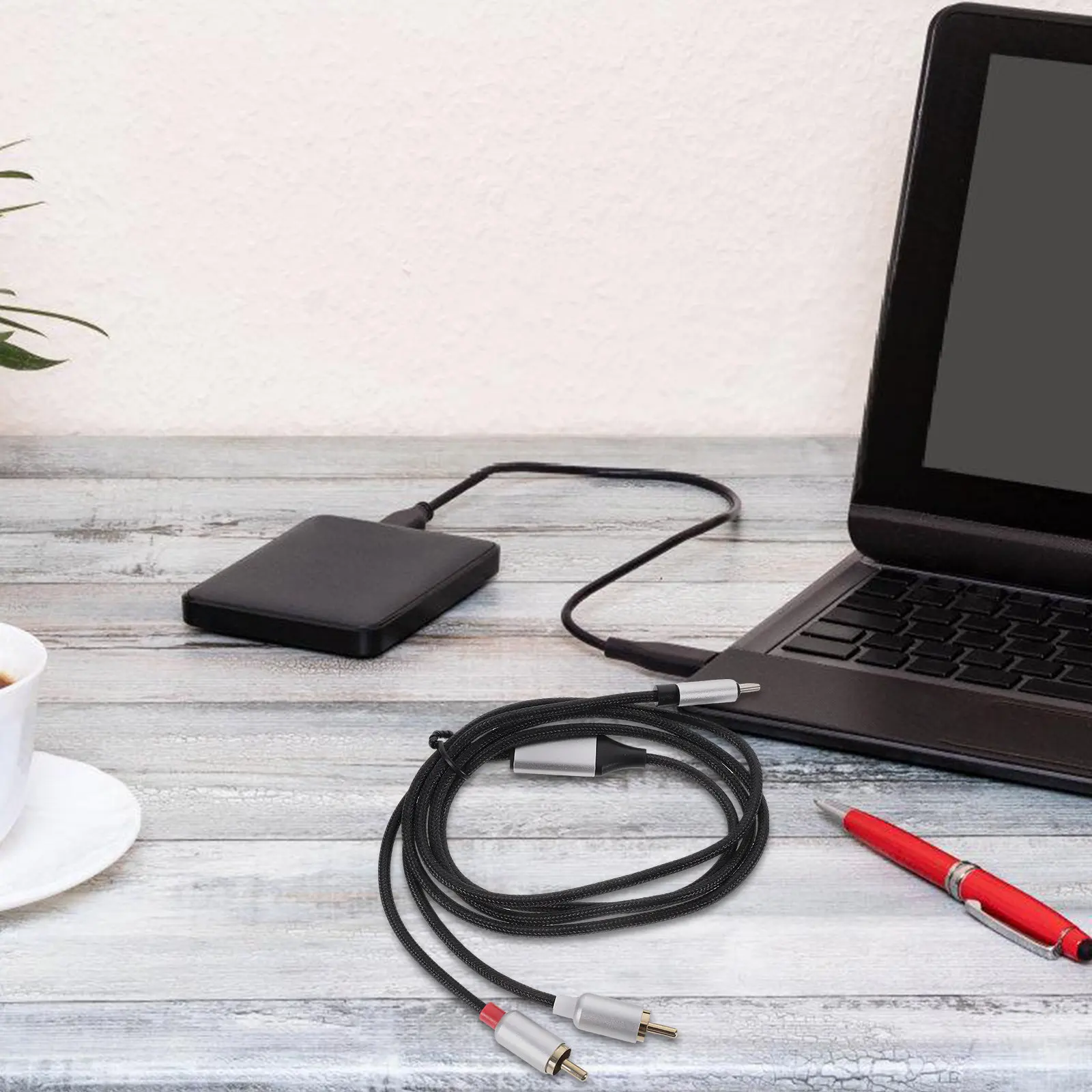 Usb C To Dual Rca A…