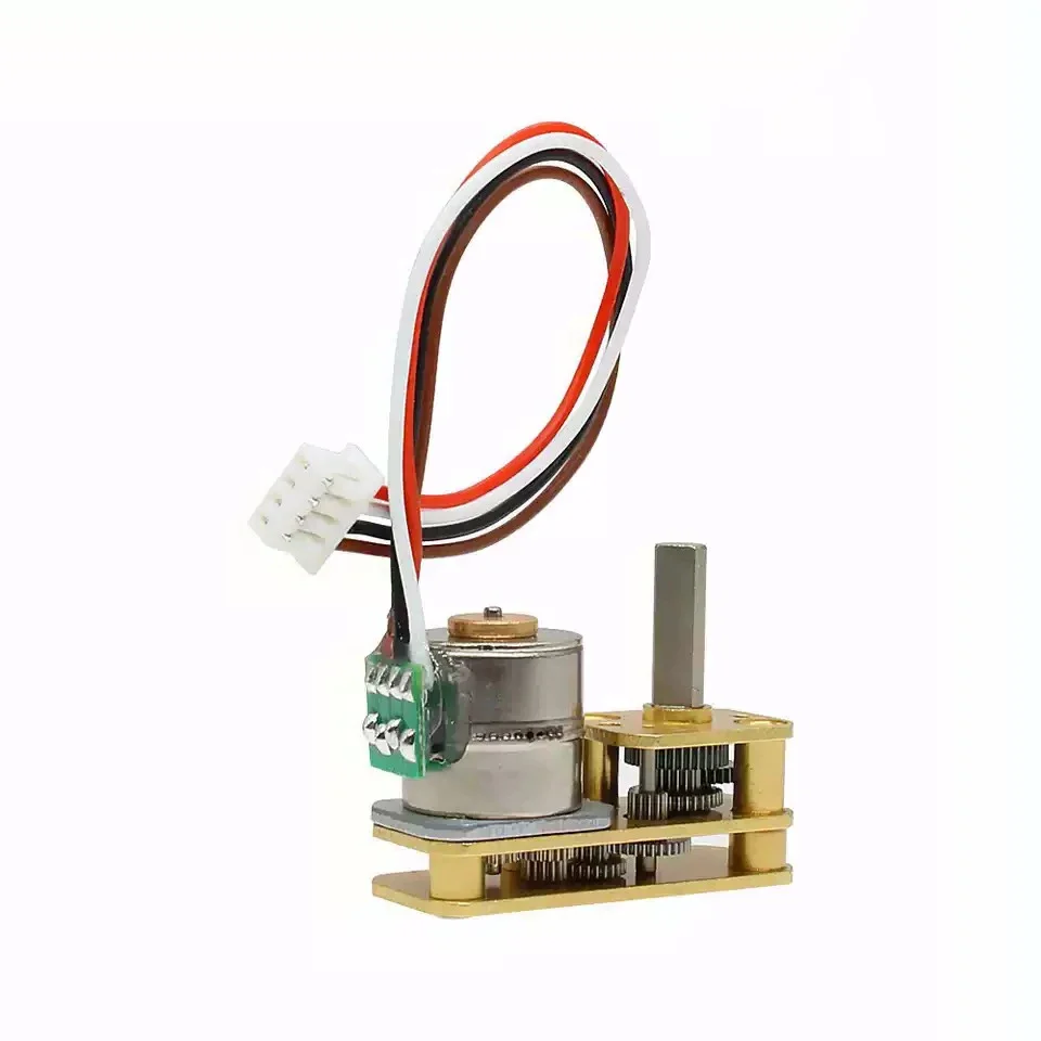 

GM24-10 Micro Mini 10 мм прецизионный двухфазный четырехпроводной шаговый двигатель 7-образный отвернутый выходной вал