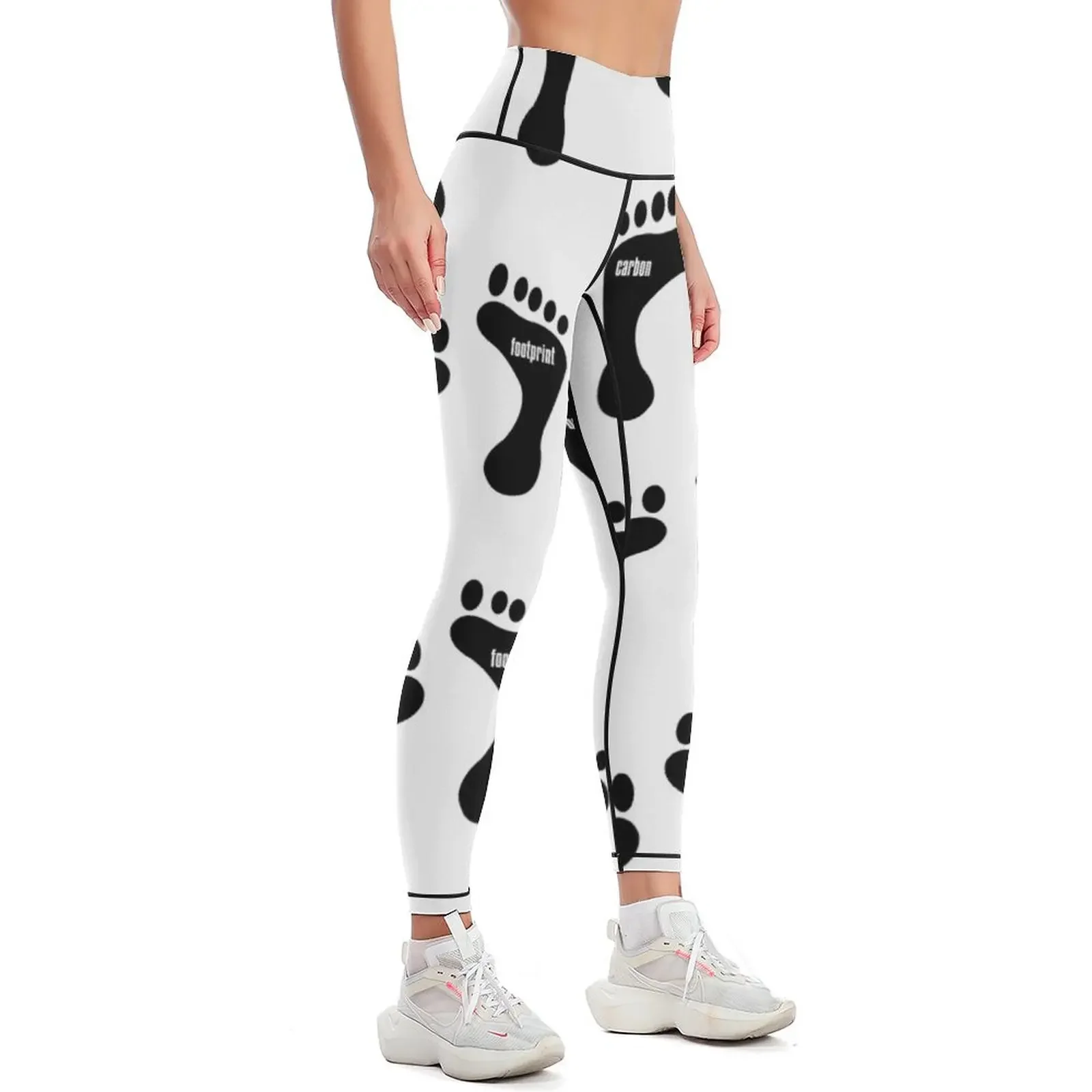 Carbon Footprint Graphic Design Leggings legging gym legings for fitness Womens Leggings