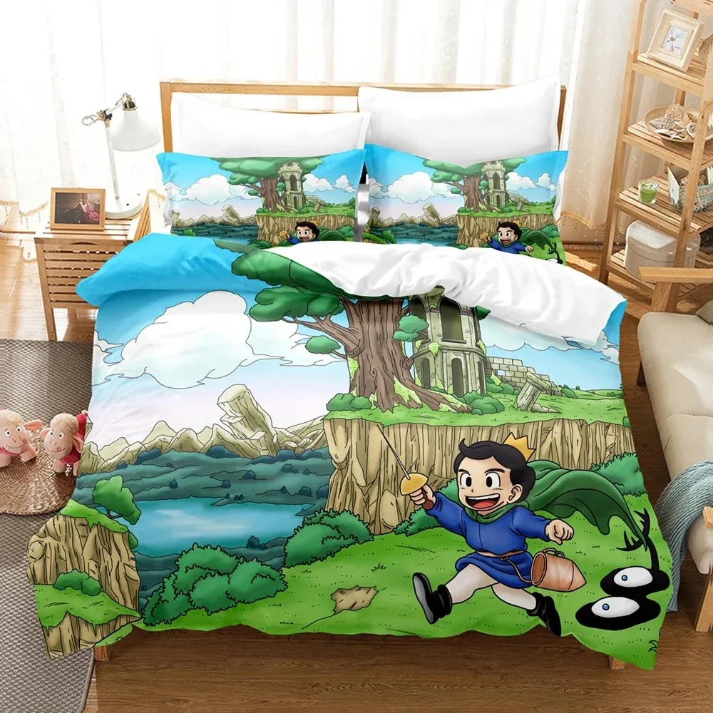 Nuevo Juego de cama con estampado 3D de Anime, clasificación de reyes, funda nórdica doble King, edredón, funda de almohada, dormitorio para niños y niñas y adultos