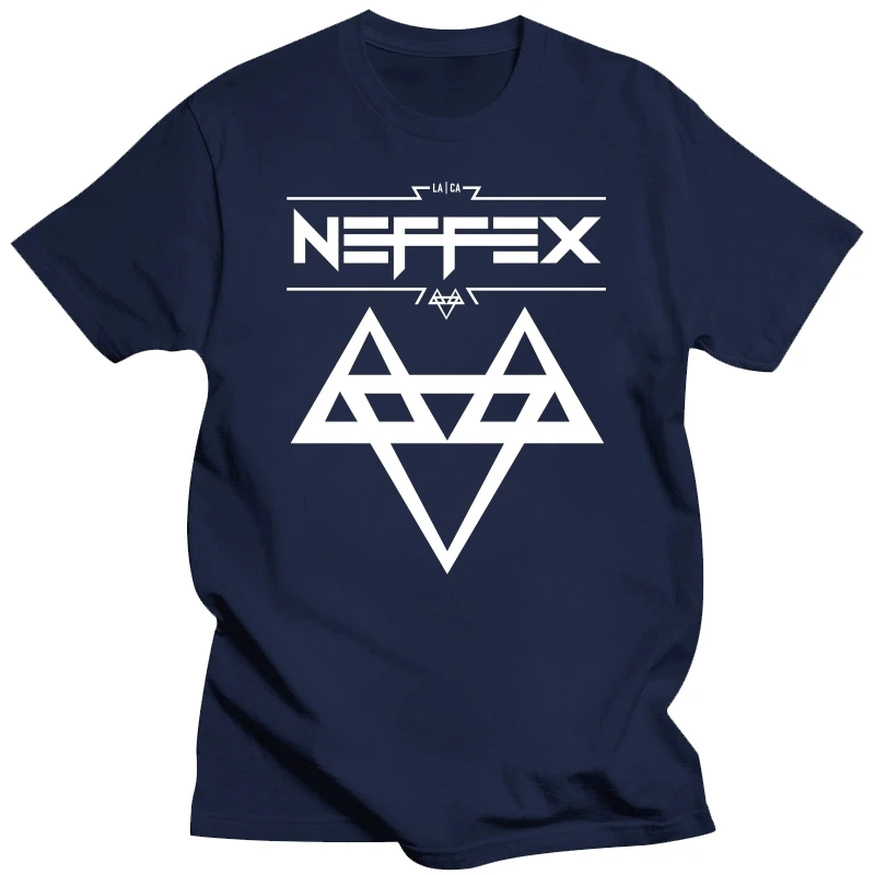 NEFFEX 2 Logo White Mens Black T-Shirt S-5XL TEE Shirt Summer O Neck Tops