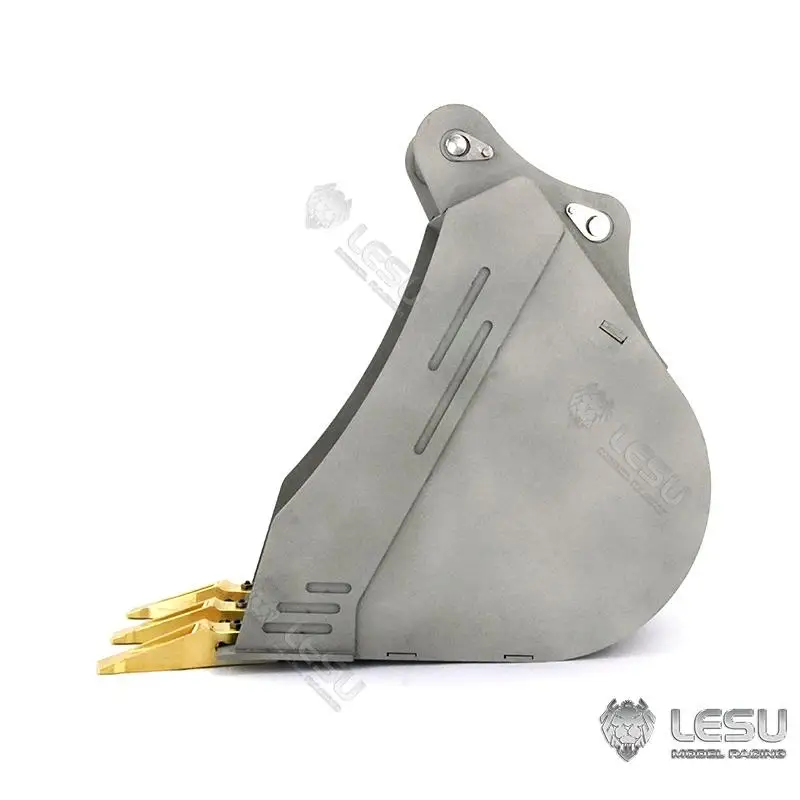 LESU AT-C0005 Metal Narrow Bucket for 1/14 C374 Excavator Replacement for DIY Excavator Modification
