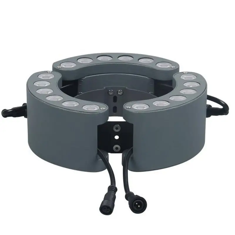 HOT-Buckle Lamp 12W DC24V Color Changing IP65 Waterproof Outdoor Garden Tree Light-3PCS
