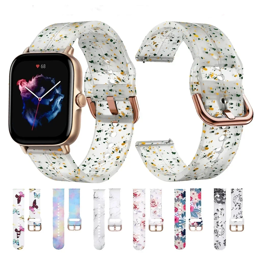 Ремешок силиконовый для Amazfit GTS 4/2 Mini, 20 мм, сменный Браслет для Amazfit GTS 3/GTS 2, ремешок для Amazfit Bip 3/U Pro