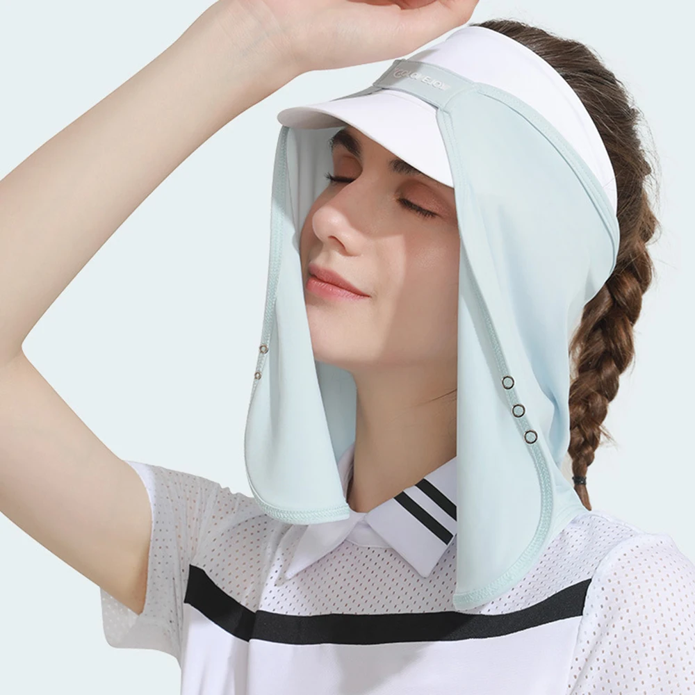 Women Shawl Sunscreen Cap Face Neck Sunshade UV Protection Visor Sun Protective Neck Cover Hat Masks Cap Anti-UV Elastic Summer