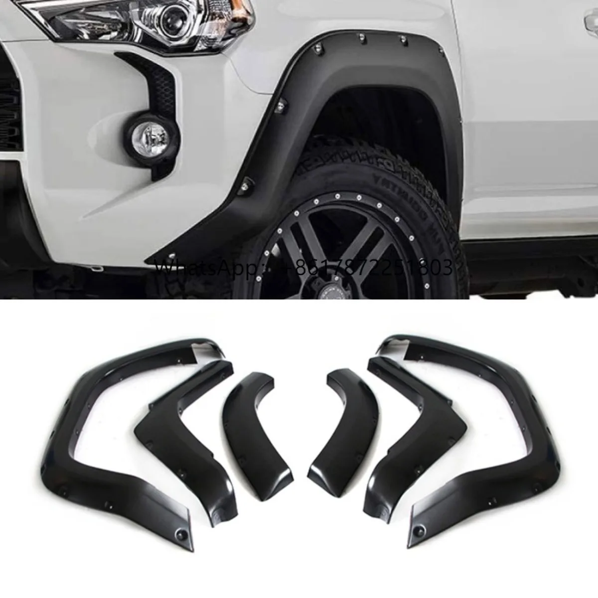 

Car Rear Wheel Eyebrow for 4Runner 2014-2023 Body Kit Trim Molding Exterior Car Accessories