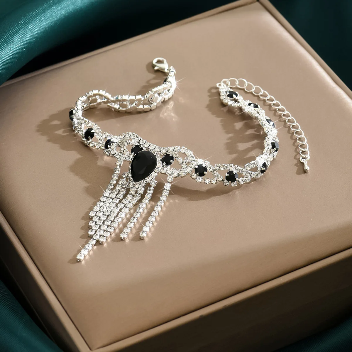 Trendy Full Crystal Ankle Chain for Women Gifts Party Fashion Vacation Body Jewelry Wedding Anniversary Accessories Wholesale
