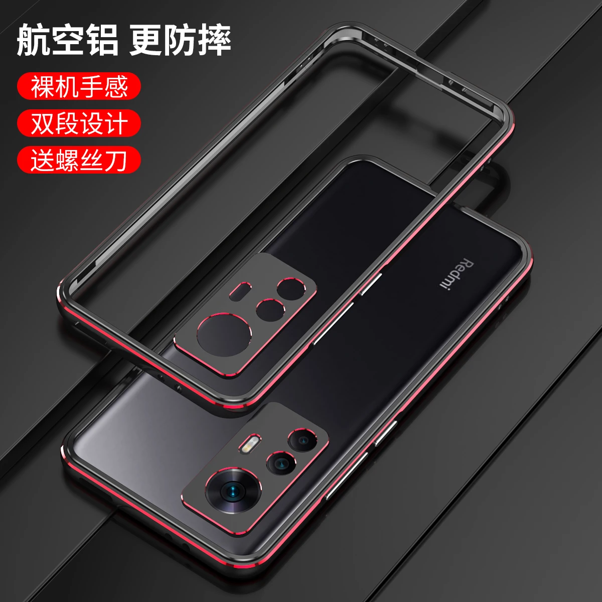 Bumper Case Xiaomi Redmi K50 Ultra 5G Metal Aluminum Frame redmi K50 Extreme Edition k50ultra Metal Camera Lens Protective film