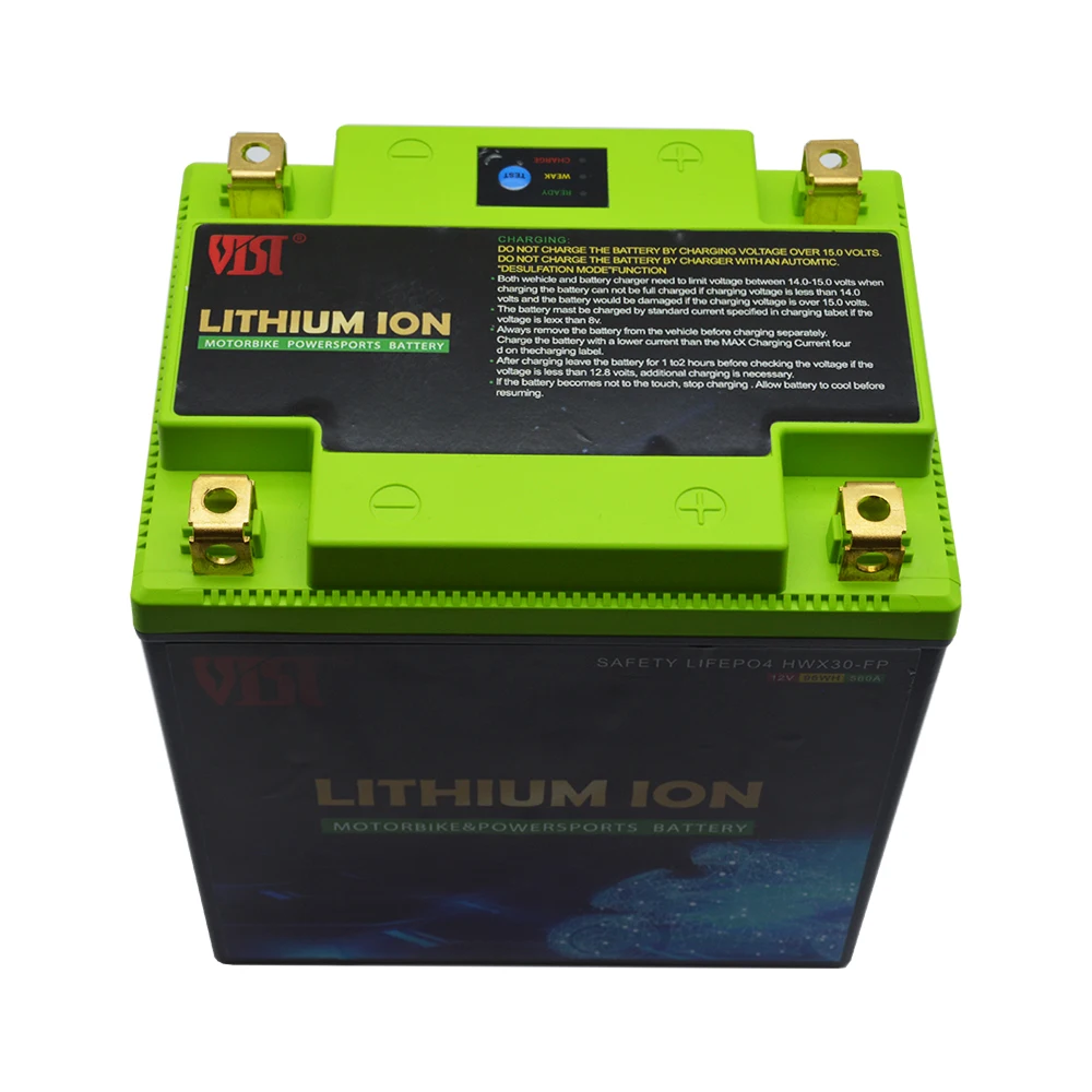 Lithium Ion Lifepo4 12V Motorcycles Starting Battery High Power 8Ah 4Ah