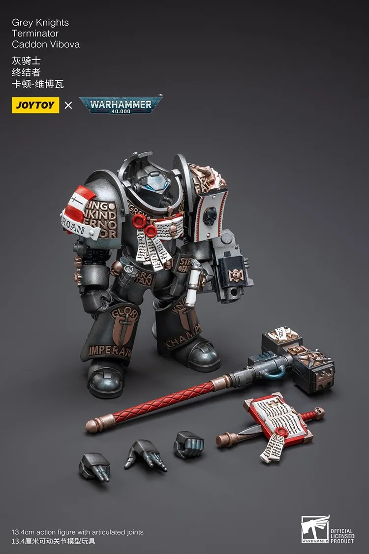 JOYTOY Warhammer 40K Gray Knights Terminator Caddon Vibova شخصيات الحركة مجموعة الدمى هدية تزيين النموذج الأصلي