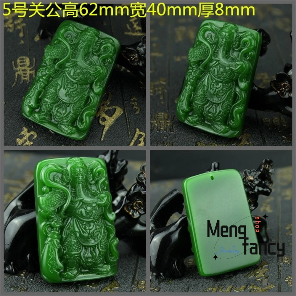 

Natural Hetian Jade Spinach Green Guanyin Maitreya Buddha Golden Cicada Ruyi Peace Pendant Popular Fashion Jewelry Holiday Gifts