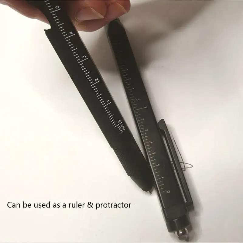 14 in 1 Multitool Pen with Built In LED Light Screwdrivers Scissors Ruler Bottle Opener Wrenth for Outdoor Daily Use D2RC