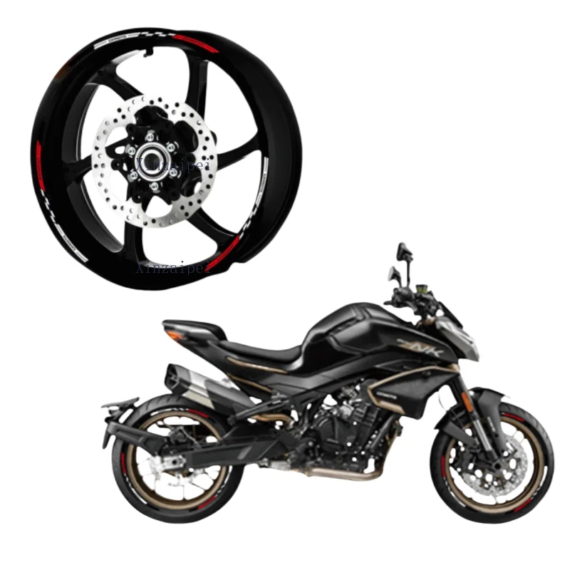 

For CFMOTO 800NK Wheel Hub Reflective Stickers 800 NK CF800-7 Motorcycle Accessories Rim Safety Decoration Waterproof Decals