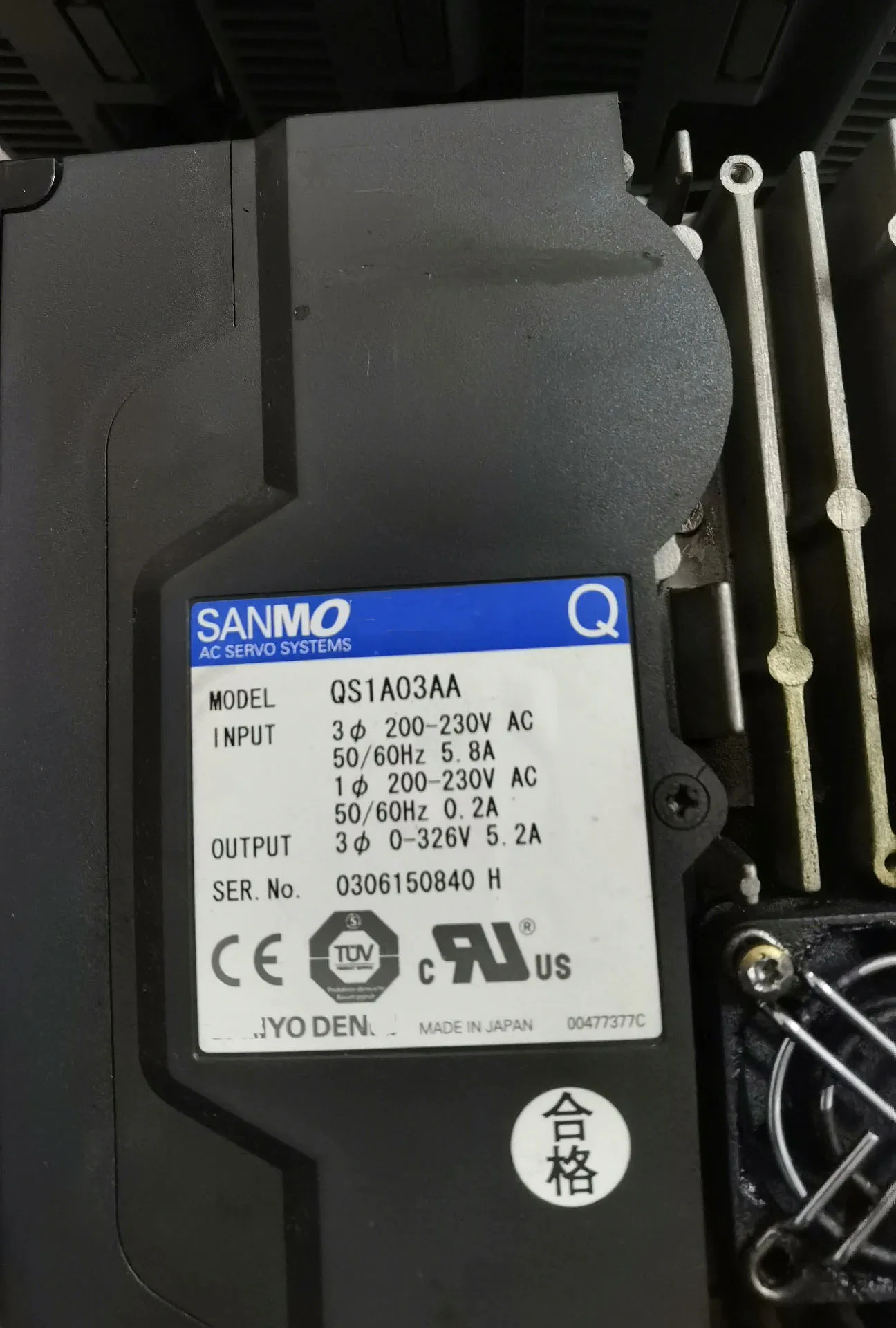 Servo Drive RS1A03AA QS1A01AA para Sanyo RS1A03AA QS1A01AA