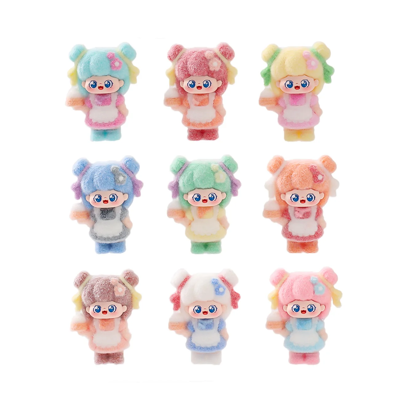 Cartoon Sweet Baby Flocked Cute Doll Tide Play Live Match-up Living Room Desktop Small Ornaments  for gift - view 6