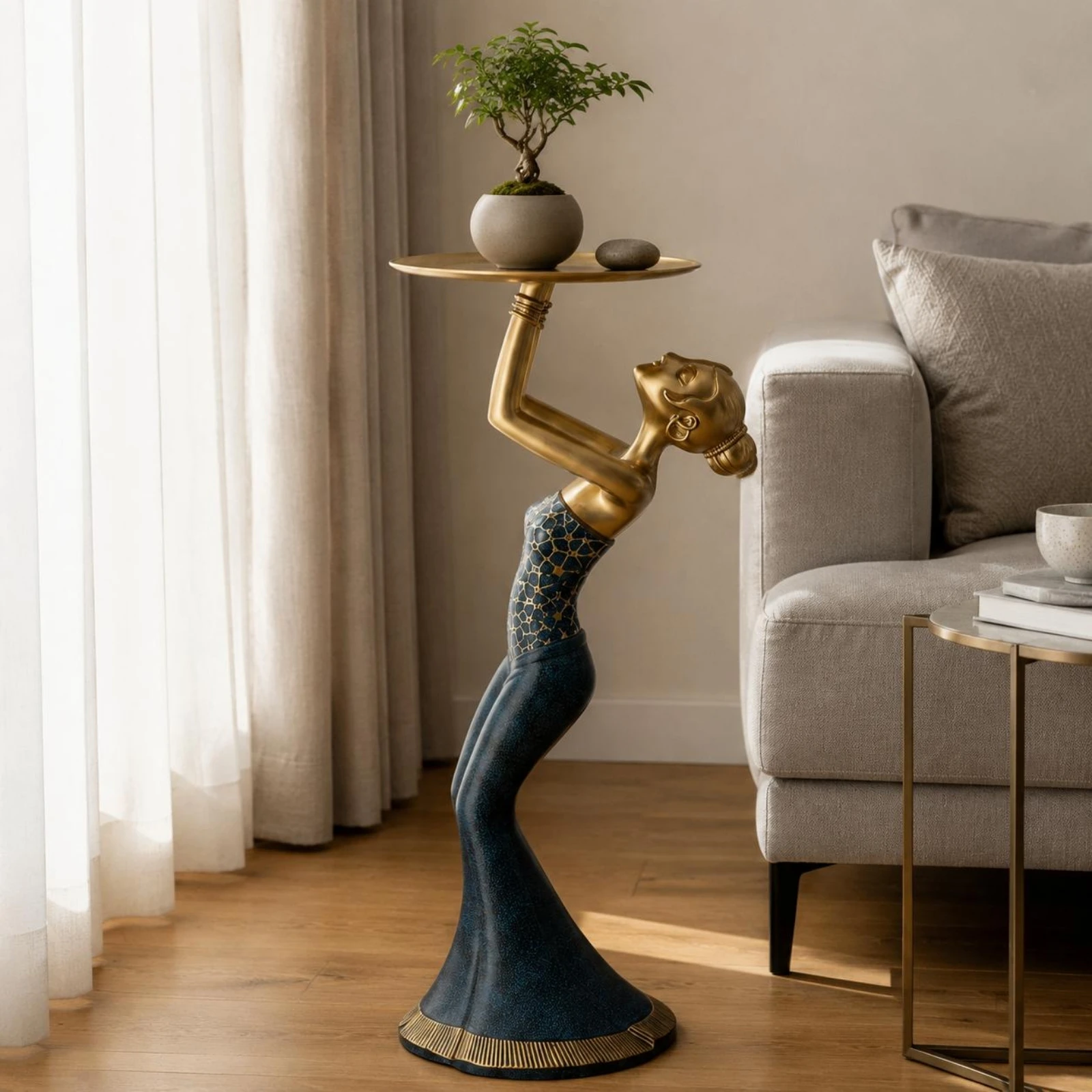 Moderne Kniende Frauenskulptur – Art Craft Gift Ideas Bewertung und Preis