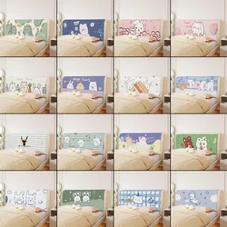 Cartoon Headboard Cover All-inclusive Bed Head Cover Elastic Bedspreads Fully Enclosed Bed Head Back Protector Cute Dust Cover