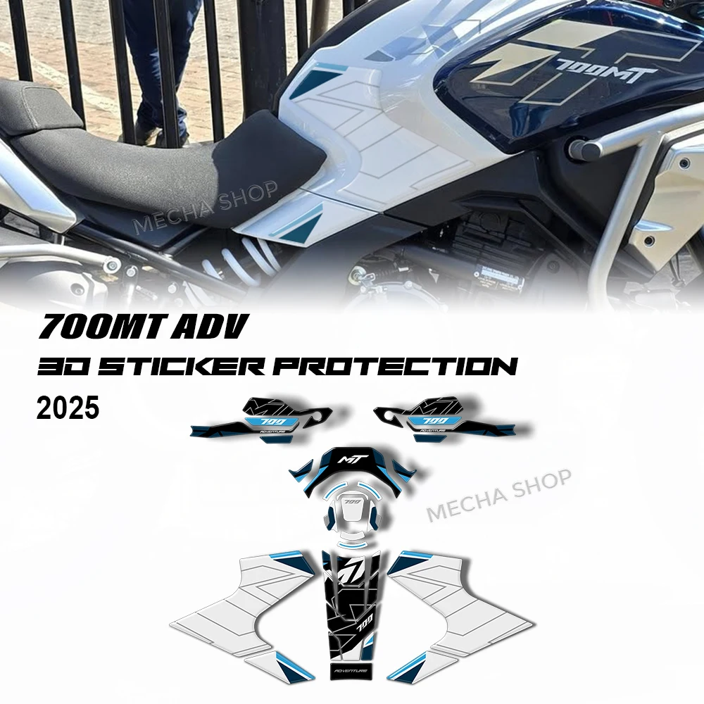 

Motorcycle Accessories Tank Pad Anti-Slip Stickers For CFMoto 700MT Adventure 2025 700MT ADV Fuel Tank Pad Sticker Protection