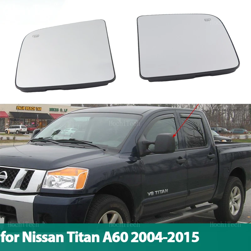 Heated Clear Rear View Side Mirror Glass Lens For Nissan Titan A60 2004-2015 Left or Right Heated Side Mirror Glass